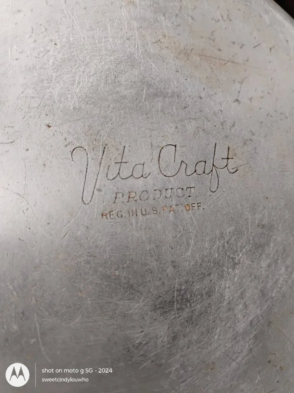 vintage Vita Craft anodized heavy gauge aluminum 1-quart sauce pan matching lid